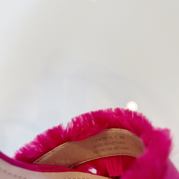 🔥SOLD🔥NWT Mango Limited Edition Fuchsia Wedge Sandals - Picture 6 of 6